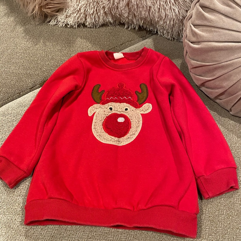 Kids Red Sweatshirt Top